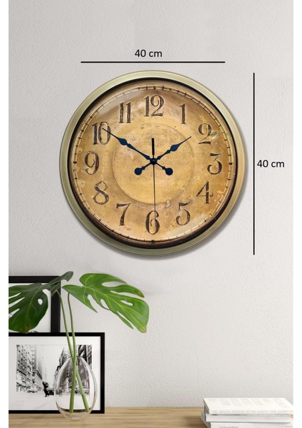 Zentime 40 cm Eskitme Vintage Duvar Saati indirimleri