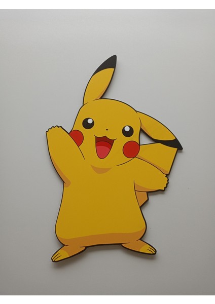 Ahşap Pokemon Pikachu Çocuk Odası Gece Lambası 24X36, Şık ve Sevimli Dekorasyon. fiyatları