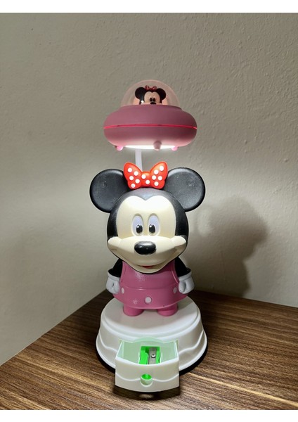 Şarjlı Pembe Mickey Mouse Masa Lambası Kalem Traşlı, Çocuklar Için Eğlenceli Aydınlatma modelleri