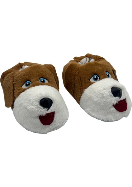 Unisex Ev Pandufu Köpek Figürlü Peluş Panduf Ev Pandufu Köpekli Panduf modelleri