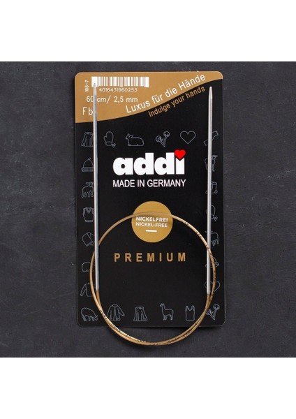 Addi 2,5mm 60CM Klasik Misinalı Şiş- 105-7