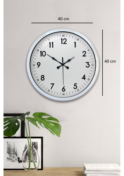 Zentime 40 cm Beyaz Klasik Duvar Saati indirimleri