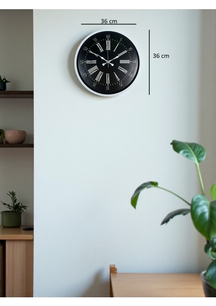Zentime 36 cm Beyaz Dekoratif Duvar Saati indirimleri