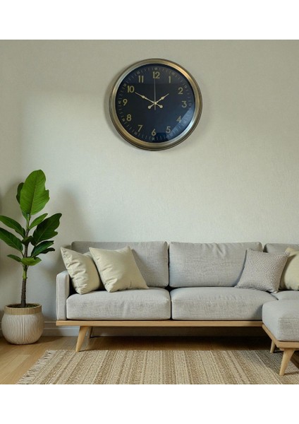 Zentime 40 cm Eskitme Vintage Duvar Saati