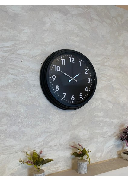 Zentime 40 cm Siyah Şık Duvar Saati modelleri