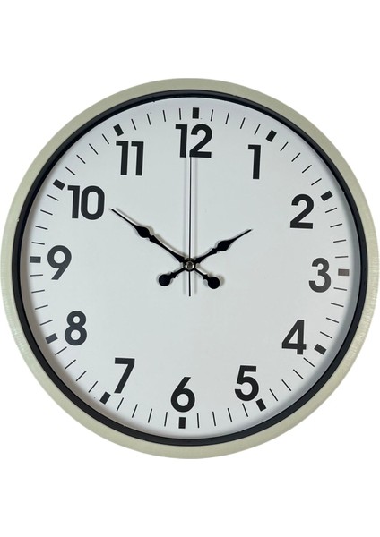 Zentime 36 cm Krem Dekoratif Duvar Saati fiyatları