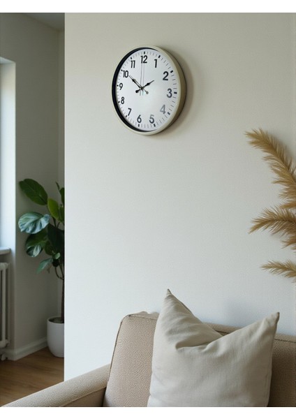 Zentime 36 cm Krem Dekoratif Duvar Saati fırsatları