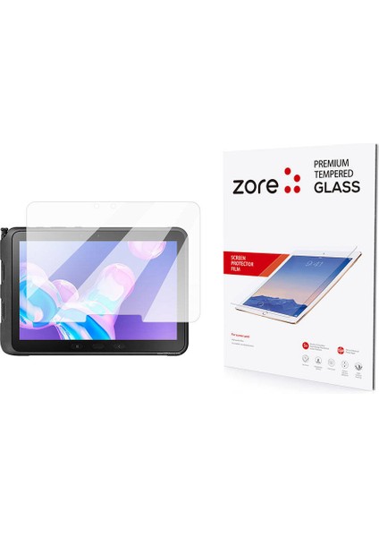 Galaxy Tab Active Pro 10.1 T540 Uyumlu Akre Tablet Temperli Cam Ekran Koruyucu-Renksiz