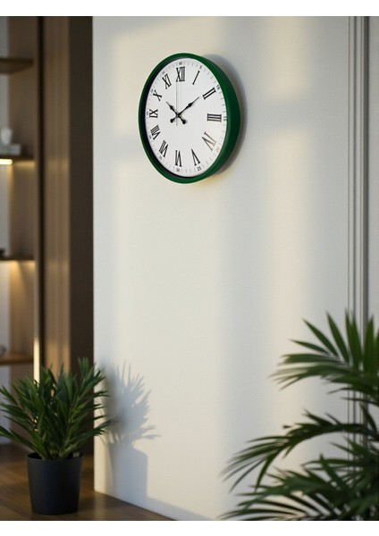 Zentime 36 cm Yeşil Dekoratif Duvar Saati fırsatları