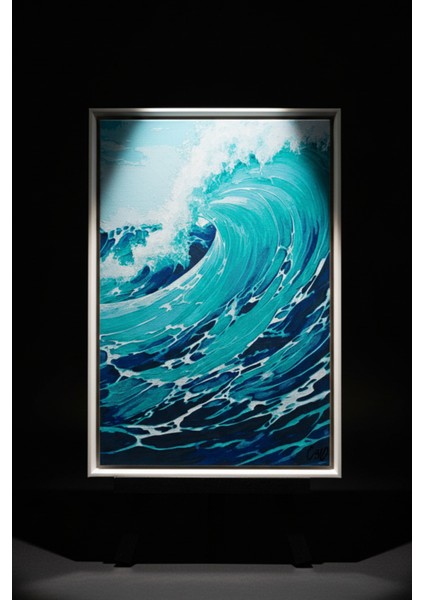 Eternal Wave Kabartmalı Tablo