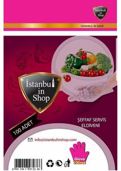 100 Lü Şeffaf Servis Eldiven 100GR fiyatları