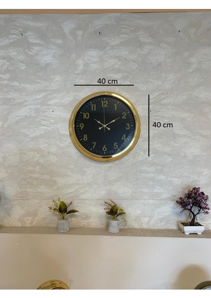 Zentime 40 cm Gold Lüks Duvar Saati indirimleri