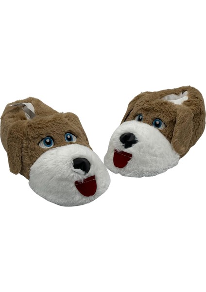 Unisex Ev Pandufu Köpek Figürlü Peluş Panduf Ev Pandufu Köpekli Panduf fırsatları