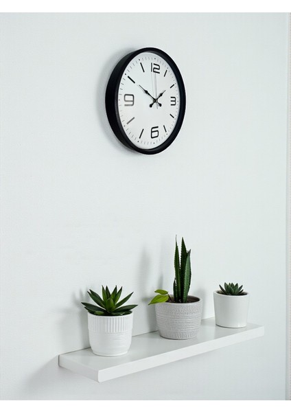 Zentime 36 cm Siyah Dekoratif Duvar Saati modelleri