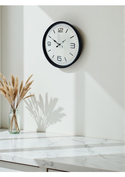 Zentime 36 cm Siyah Dekoratif Duvar Saati fırsatları
