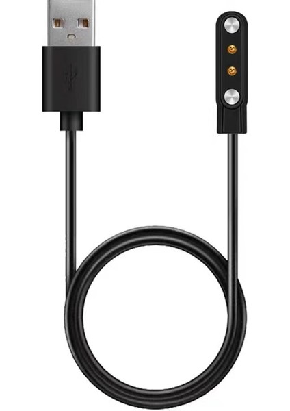 Siyah Haylou Solar LS05 Akıllı Saat USB Şarj Kablosu