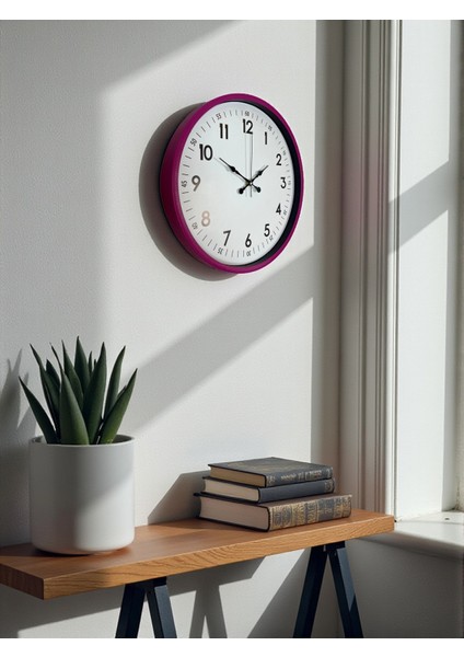 Zentime 36 cm Pembe Dekoratif Duvar Saati modelleri
