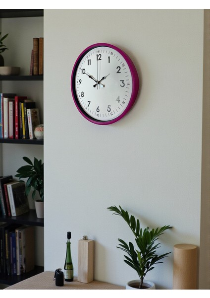 Zentime 36 cm Pembe Dekoratif Duvar Saati fırsatları