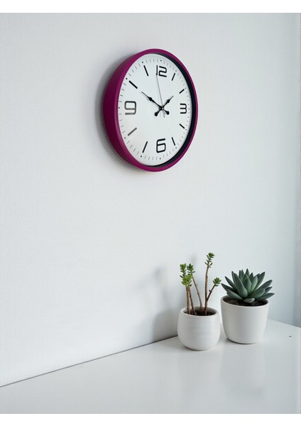 Zentime 36 cm Pembe Dekoratif Duvar Saati modelleri