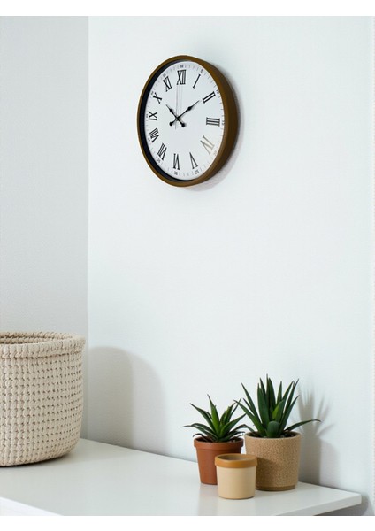 Zentime 36 cm Kahverengi Dekoratif Duvar Saati modelleri