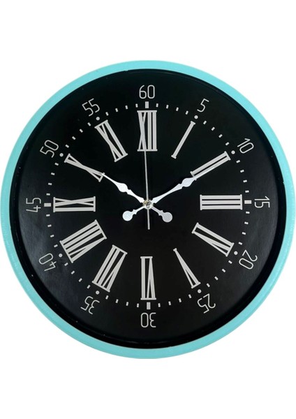 Zentime 36 cm Turkuaz Dekoratif Duvar Saati fiyatları