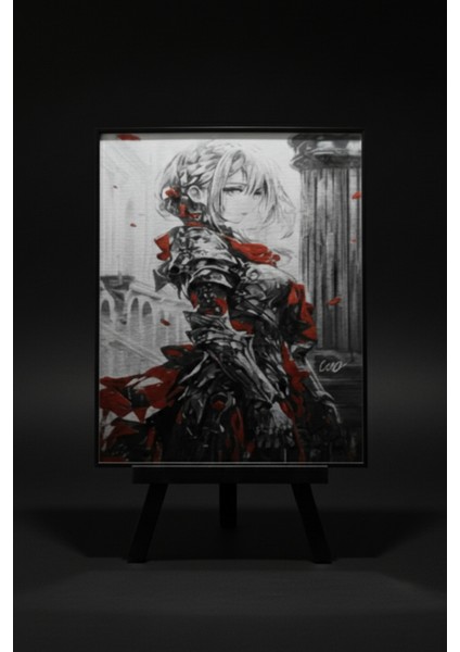 Fantasy Knight Kabartmalı Tablo