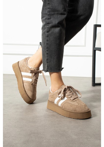 Monte Kadın Sneaker Premium Tasarım - Vizon fiyatları