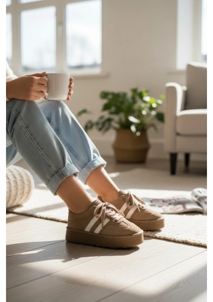 Monte Kadın Sneaker Premium Tasarım - Vizon fırsatları