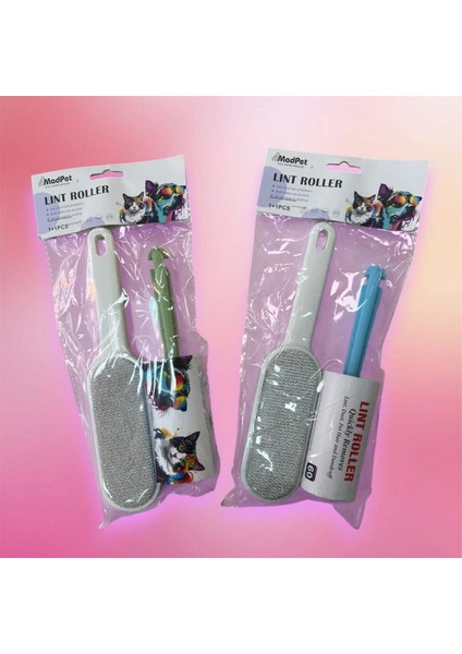 Evcil Hayvan Tüy Toplama Seti - 60 Yaprak Rulo ve Manyetik Tüy Toplama Aparatı
