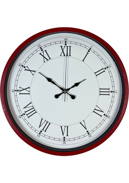 Zentime 36 cm Kırmızı Dekoratif Duvar Saati fiyatları