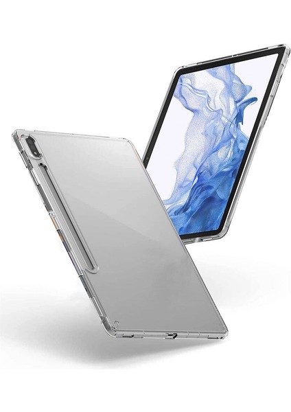 Galaxy Tab S8 Kılıf Uyumlu Akre Tablet Süper Silikon Kapak-Renksiz fırsatları