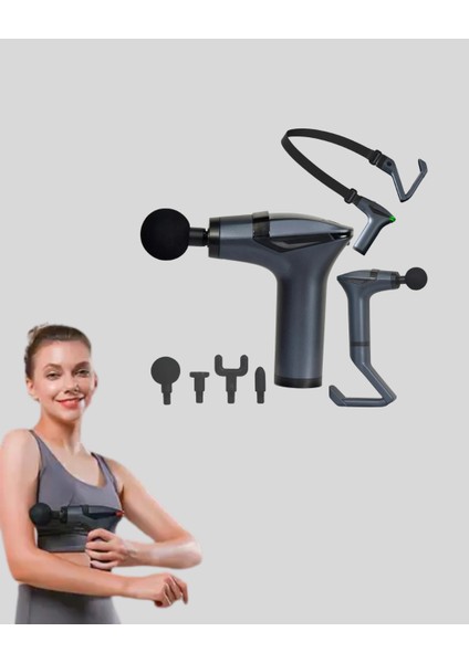 Şarjlı Taşınabilir 3in1 Titreşimli Masaj Aleti Esneme Bantlı modelleri