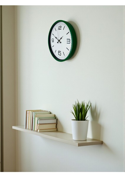 Zentime 36 cm Yeşil Dekoratif Duvar Saati modelleri