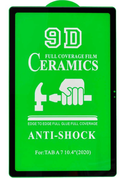 Galaxy Tab A7 10.4 T500 2020 Uyumlu Akre Tablet Seramik Ekran Koruyucu-Siyah
