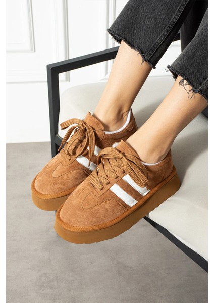 Monte Kadın Sneaker Premium Tasarım - Taba fiyatları