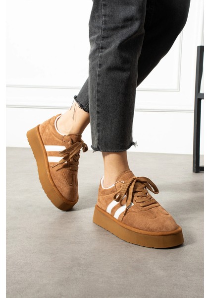 Monte Kadın Sneaker Premium Tasarım - Taba modelleri