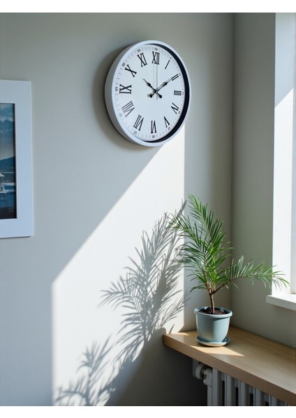 Zentime 36 cm Beyaz Dekoratif Duvar Saati modelleri