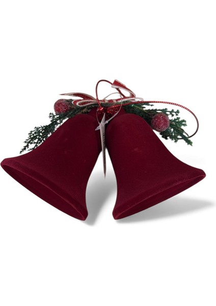 Kadife 2'li Çan Yılbaşı Süsü Seti fiyatları