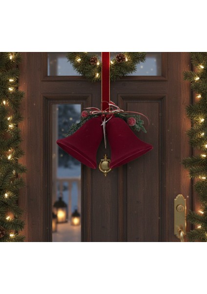 Kadife 2'li Çan Yılbaşı Süsü Seti indirimleri