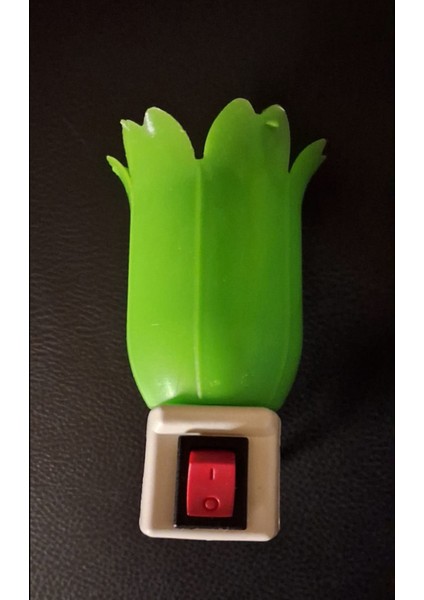 Lale Dekorlu Anahtarlı E14 Duylu Mum Ampullü Gece Lambası fiyatları