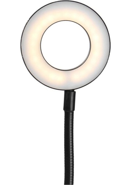 Profesyonel Stüdyo Youtuber Masa Üstü Selfie Işığı Mikrofon Stand Renk Siyah fırsatları