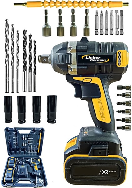 Torq Kömürsüz Motor 21 Vf 3.0 Ah 650NM Full Setli Somunsökme Sıkma Makinesi