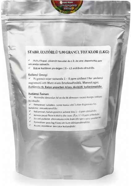 "e-Atakhavuz "stabilizatörlü %56 Granül Toz Klor 1kg - Havuz / Su Dezenfektanı