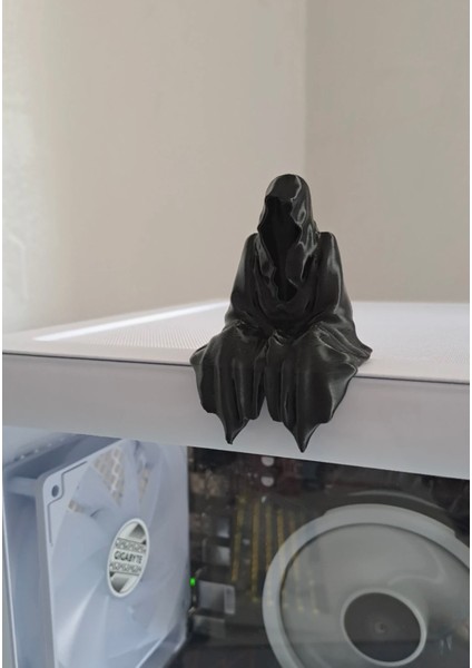 3D Masa - Kitaplık - Gamer Dekorasyonu Ghost Azrail Kitaplık Figürü fiyatları