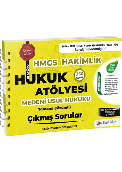 2025 Hukuk Atölyesi Hmgs Hakimlik Medeni Usul Hukuku Çıkmış Sorular Çözümlü