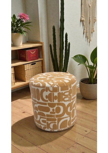 Bohem Dokuma Kumaş Puff – Yatak Ucu, Makyaj Masası ve Oturma Alanı Için Şık Kullanım fırsatları