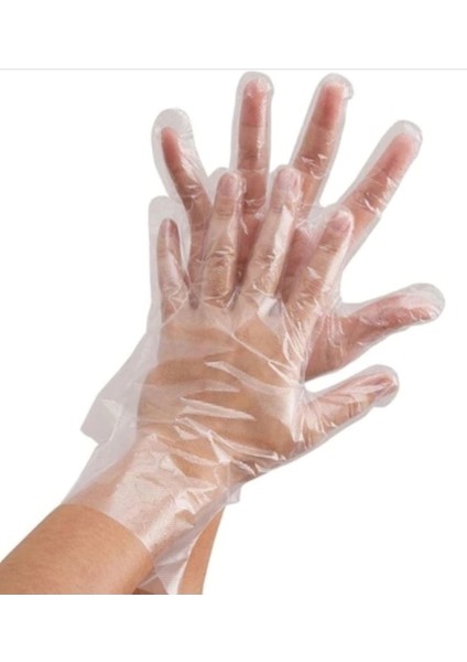 Poşet Eldiven Kullan At 300 Adet Kalın Dayanıklı Naylon