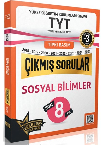 Tyt Sosyal Bilimler Son 7 Yıl Çıkmış Sorular +3 Ösym Benzer Deneme Hediyeli (2018-2025)