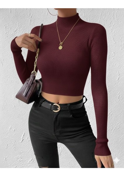 Crop Yarım Balıkçı Bluz