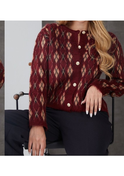 Kadın Kalın Baklava Desen Hırka fiyatları